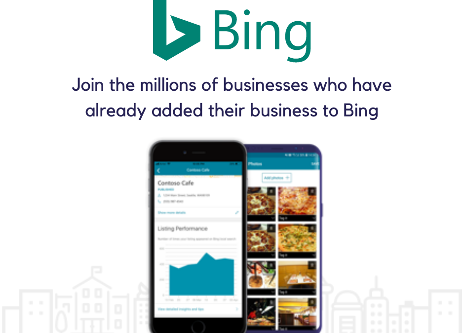Join the millions of businesses who have already added their business to Bing